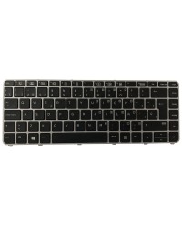 Teclado HP Elitebook Folio 1040 G3 Marco Plata Neg Lum Esp